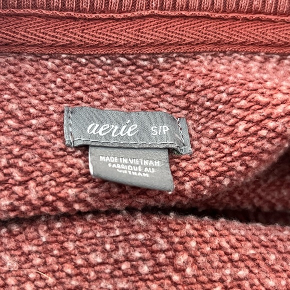 Aerie size S Oversized Mauve Dusty Rose Pullover Sweatshirt - Picture 14 of 15